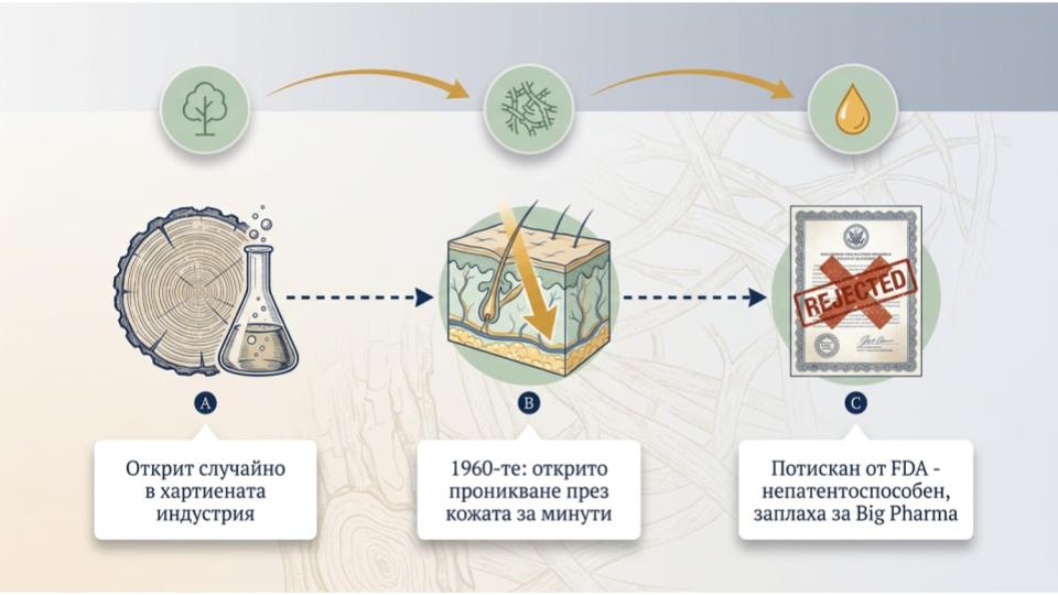 КАКВО ПРЕДСТАВЛЯВА DMSO И НЕГОВИЯТ ПРОИЗХОД