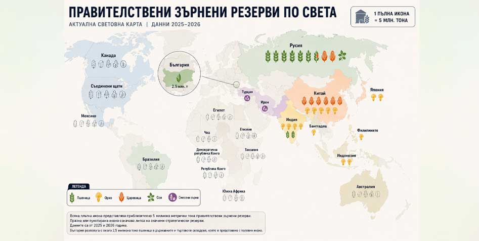 БЪЛГАРИЯ ИЗНАСЯ МИЛИОНИ ТОНОВЕ ЗЪРНО А НЕ МОЖЕ ДА ИЗХРАНИ НАСЕЛЕНИЕТО СИ
