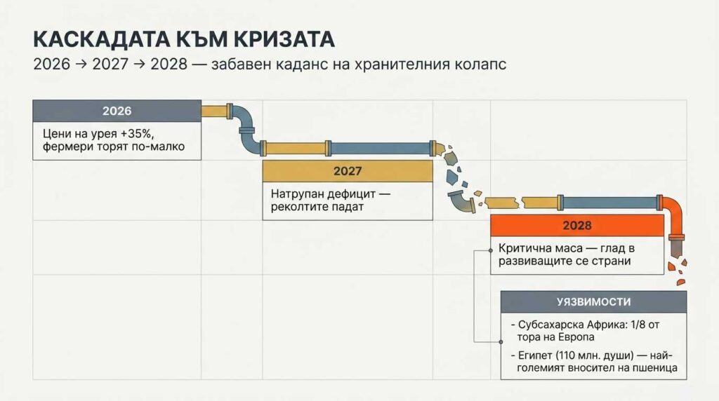 Земеделието не реагира моментално на промените в цената на торовете.