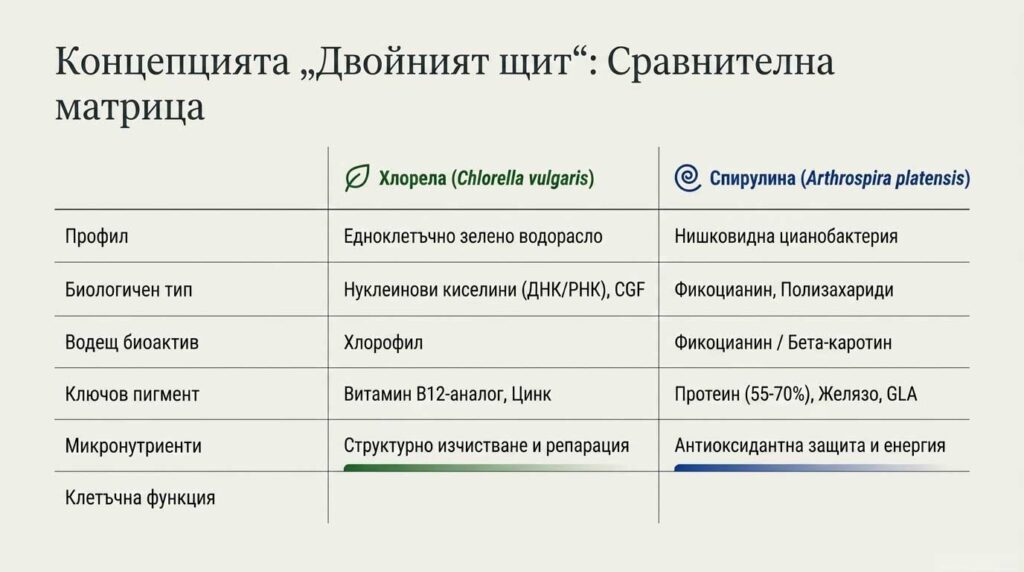 ХРАНИТЕЛЕН ПРОФИЛ: ЗАЩО ДВЕТЕ ВОДОРАСЛИ СА РАЗЛИЧНИ